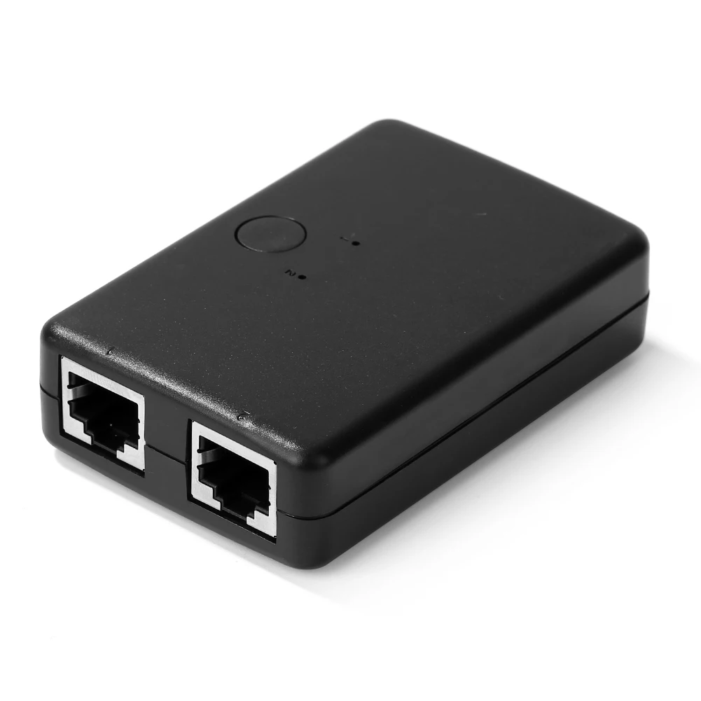 Сетевой коммутатор RJ45 2 порта 100 Мбит/с переключатель LAN Ethernet для настольного ПК