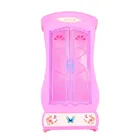 Детский Розовый кукольный мини-дом, шкаф, шкаф, нагрудный шкаф, спальня, мебель принцессы, аксессуары для кукольного домика Барби, игрушки для кукол