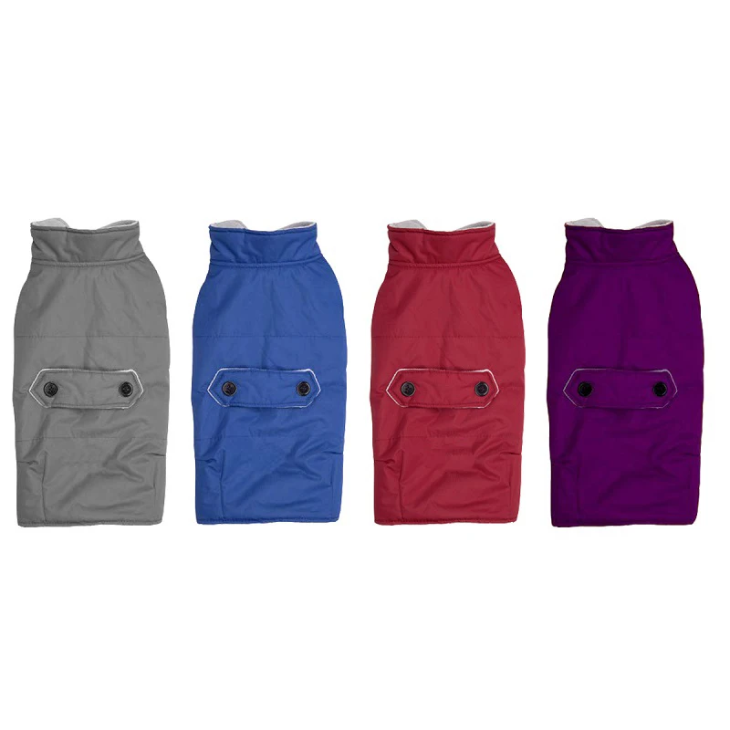 Warm Small Dog Clothes Winter Waterproof Coat Cotton plus Fleece Pet doggie Clothing Vest Puppy Jacket For Medium Dogs | Дом и сад