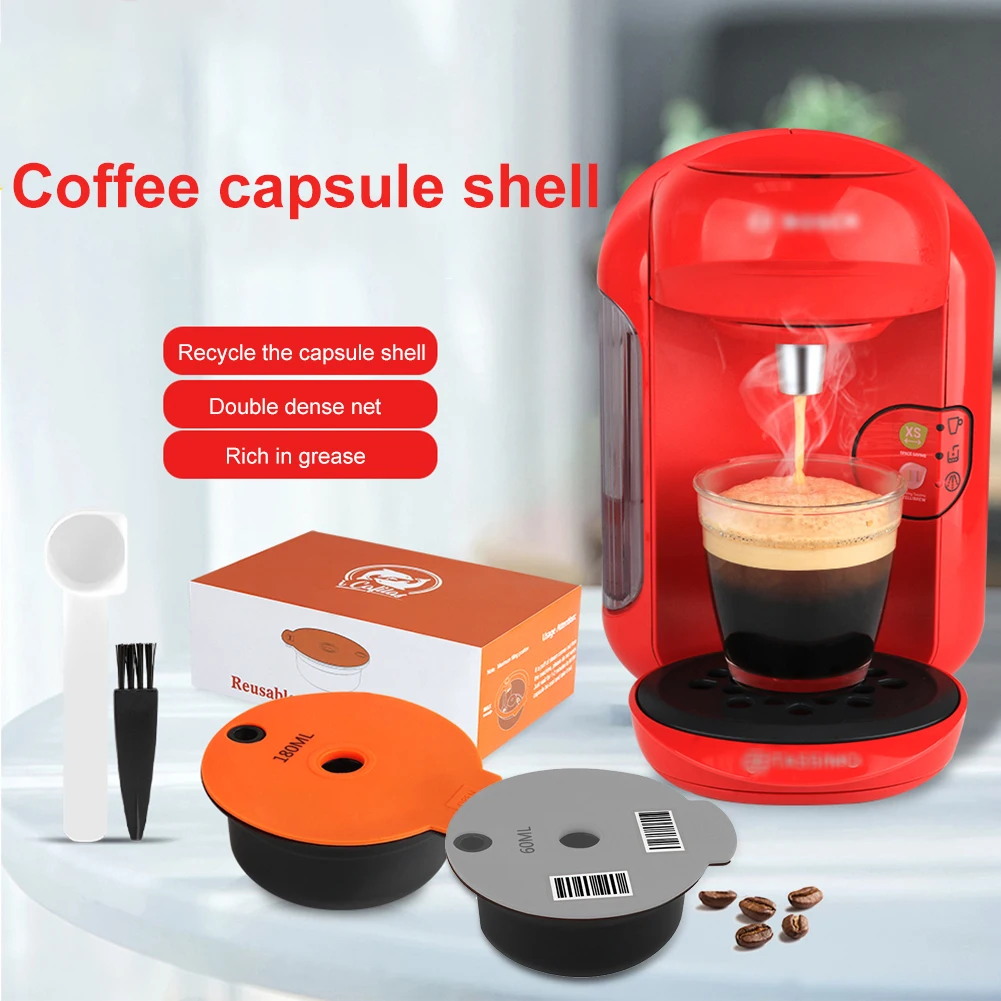 

Refillable Coffee Capsule Reusable Coffee Pod Coffee Maker Compatible with TAS1003/01, TAS1403/02, TAS5552UC/05 Coffee Filter