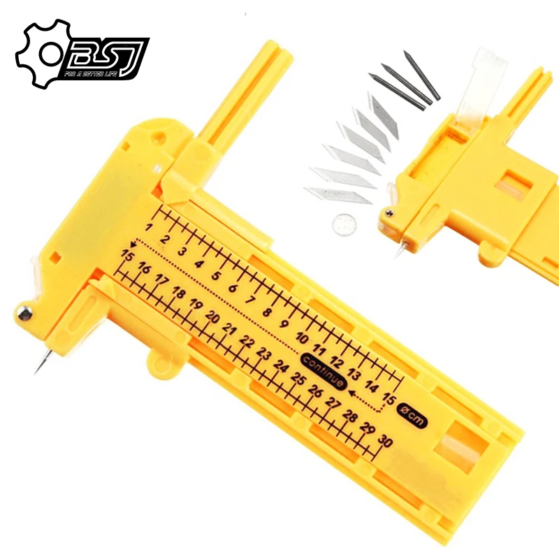 1 30 см Регулируемые компасы круг резак + 3 шт. карандашные Наконечники 6 лезвия