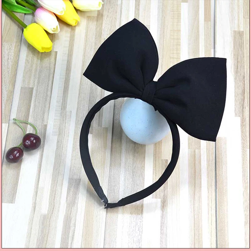Белоснежная повязка на голову с большими красными бантами, повязка на голову для девочек, тканевый головной убор, Детские аксессуары для волос на Рождество, повязка на голову, вечерние тканевая лента для волос