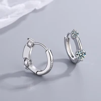 new small flashing diamond short earrings womens fashion korean style double diamond earrings fashion jewelry accessories2021