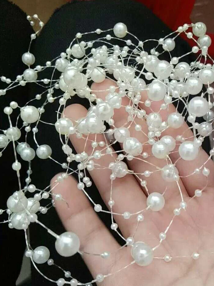 Недорогие золотые блестки бусины белые бисер аксессуары одежда для невесты