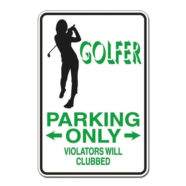 

Golder Parking Only Violators Will Be Clubbed Tin Sign Metal Sign Metal Poster Metal Decor Metal Painting Wall Sticker Wall Sign