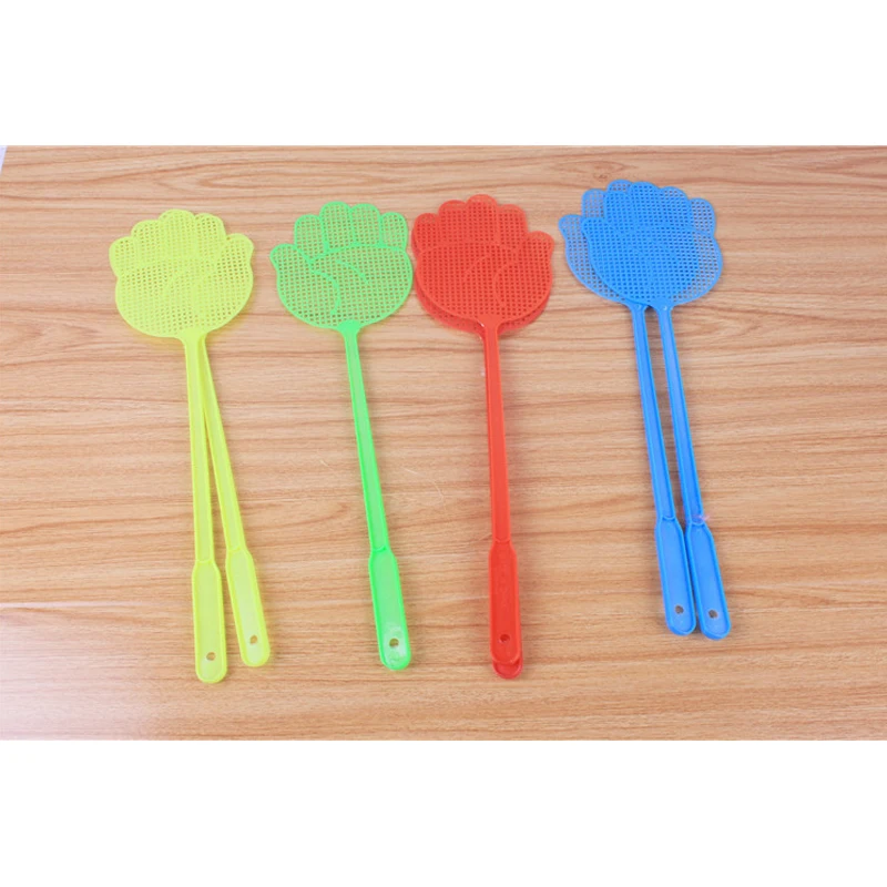 Симпатичная пластиковая мухобойка с рисунком ладони легкая Бытовая Хлопушка