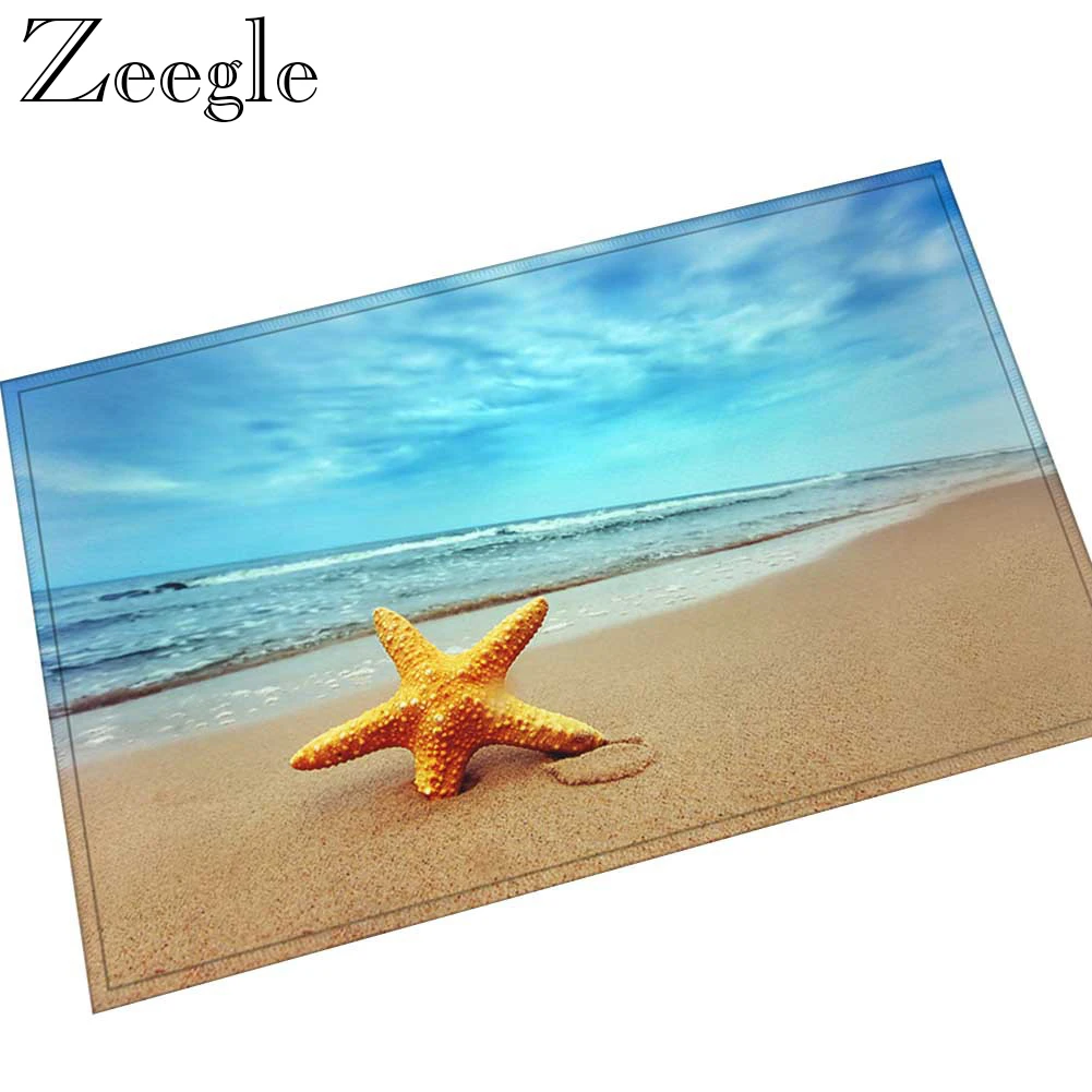 

Zeegle Doormat Floor Mat Anti-slip Shower Carpet Living Room Rug Absorbent Foot Mat Kitchen Rug 3D Printed Indoor Mat