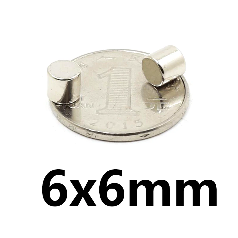 20/50/100 шт 6x6 мм N35 круглые магниты 6 x неодимовый магнит диаметром постоянногоо