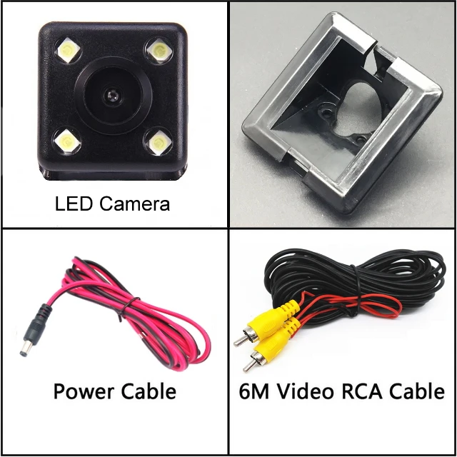 4 LED Для Toyota Land Cruiser Prado LC 150 LC150 2010~ камера заднего вида с ночным видением камера заднего вида Автомобильная камера заднего вида HD CCD - Название цвета: 4 LED