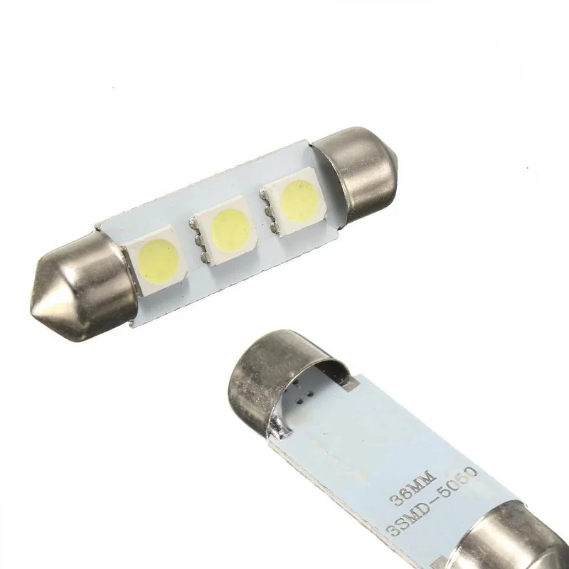 Светильник лампа 2 Вт DC12 белая 36 39 41 мм гирлянда 3SMD 5050 светильник Лицензионная