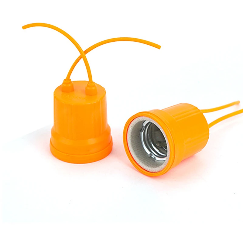 5 шт. DIY E27 лампа держатель Гнездо Водонепроницаемый лампы керамический патрон