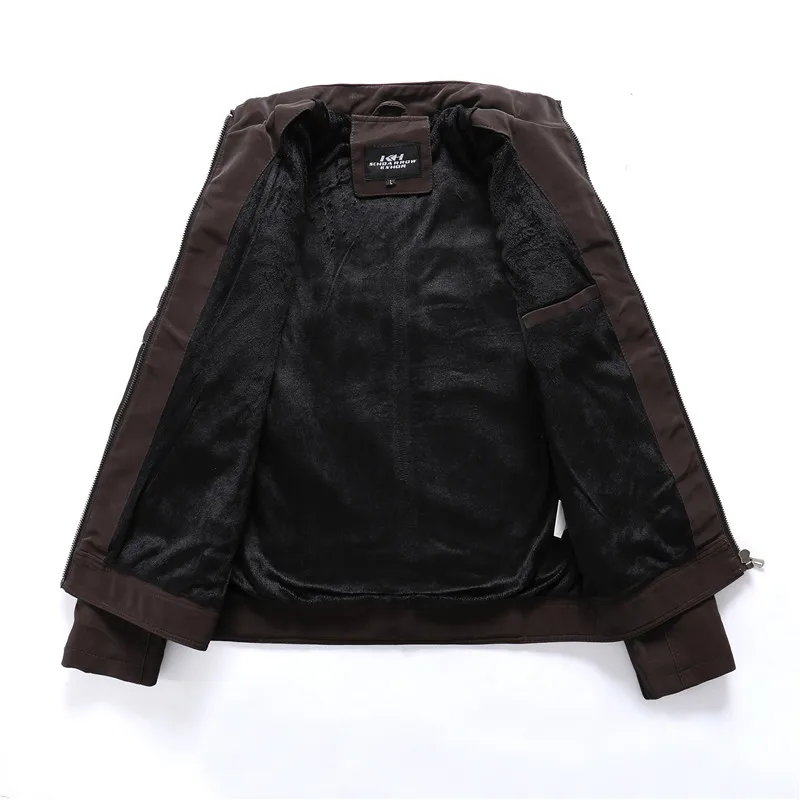 

Men Jacket Autumn/Winter New Leather Back Embroidered Motorcycle Jacket Fashion Wool jacket European Size PU Leather Coat