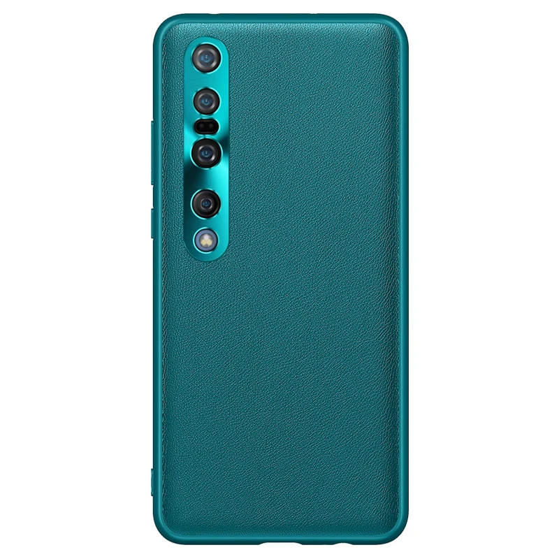 

Phone Case for Xiaomi Mi 10 Pro Case Cover Vegan Leather Soft Silicone Frame Hard Cover for Xiaomi Mi 10 Pro 5G Mi10 Ultra Lite
