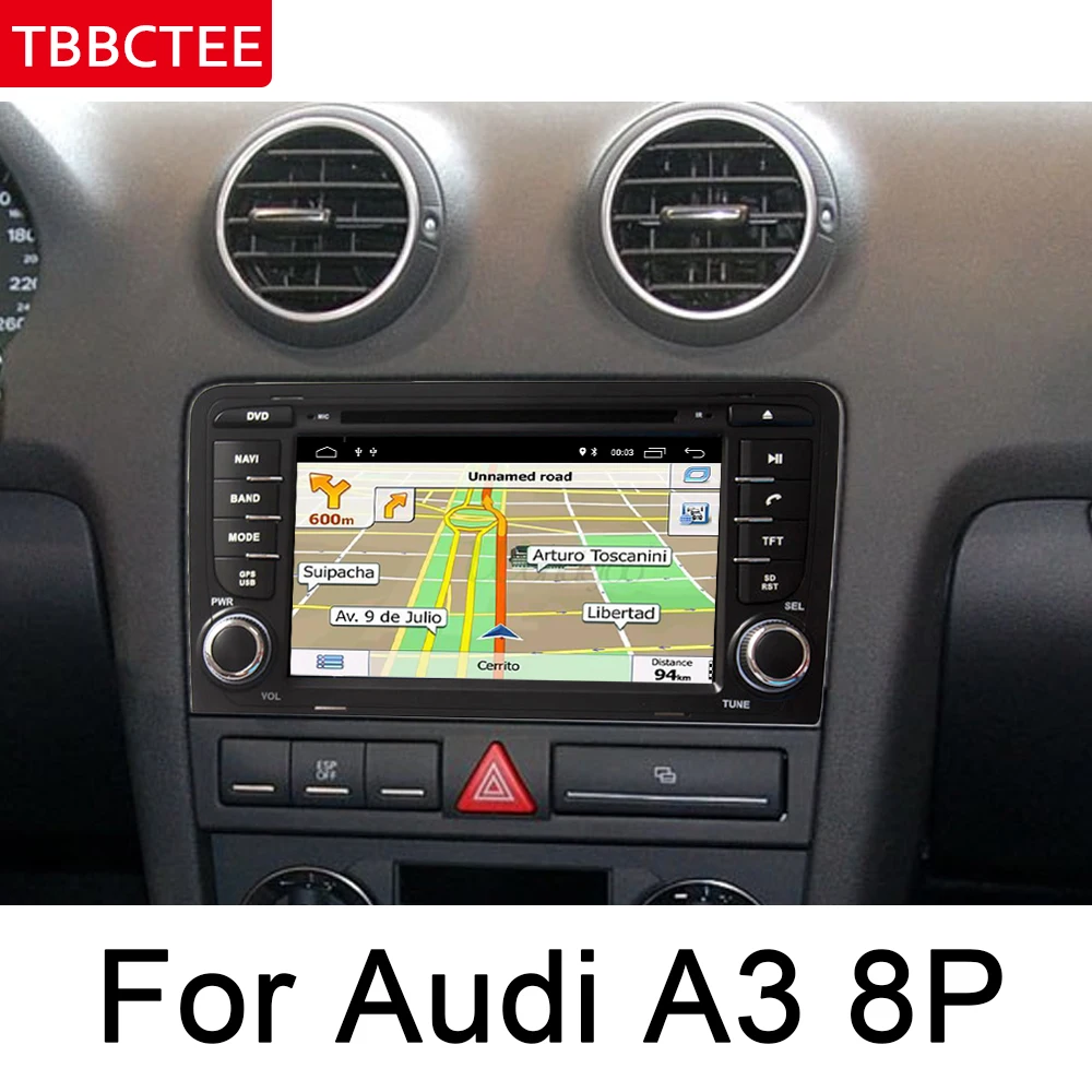 Для Audi A3 8P 2003 2004 2005 2006 2007 2008 2009 2010 2011 2012 MMI Автомобильный мультимедийный плеер Android