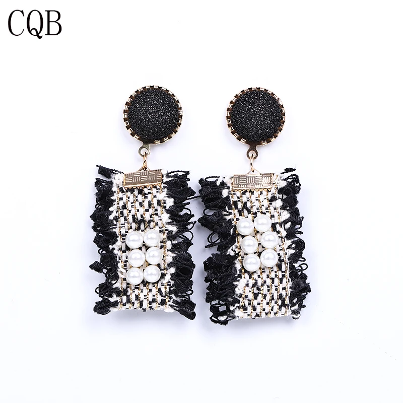 Большие серьги для женщин корейские массивные длинные Винтажные висячие