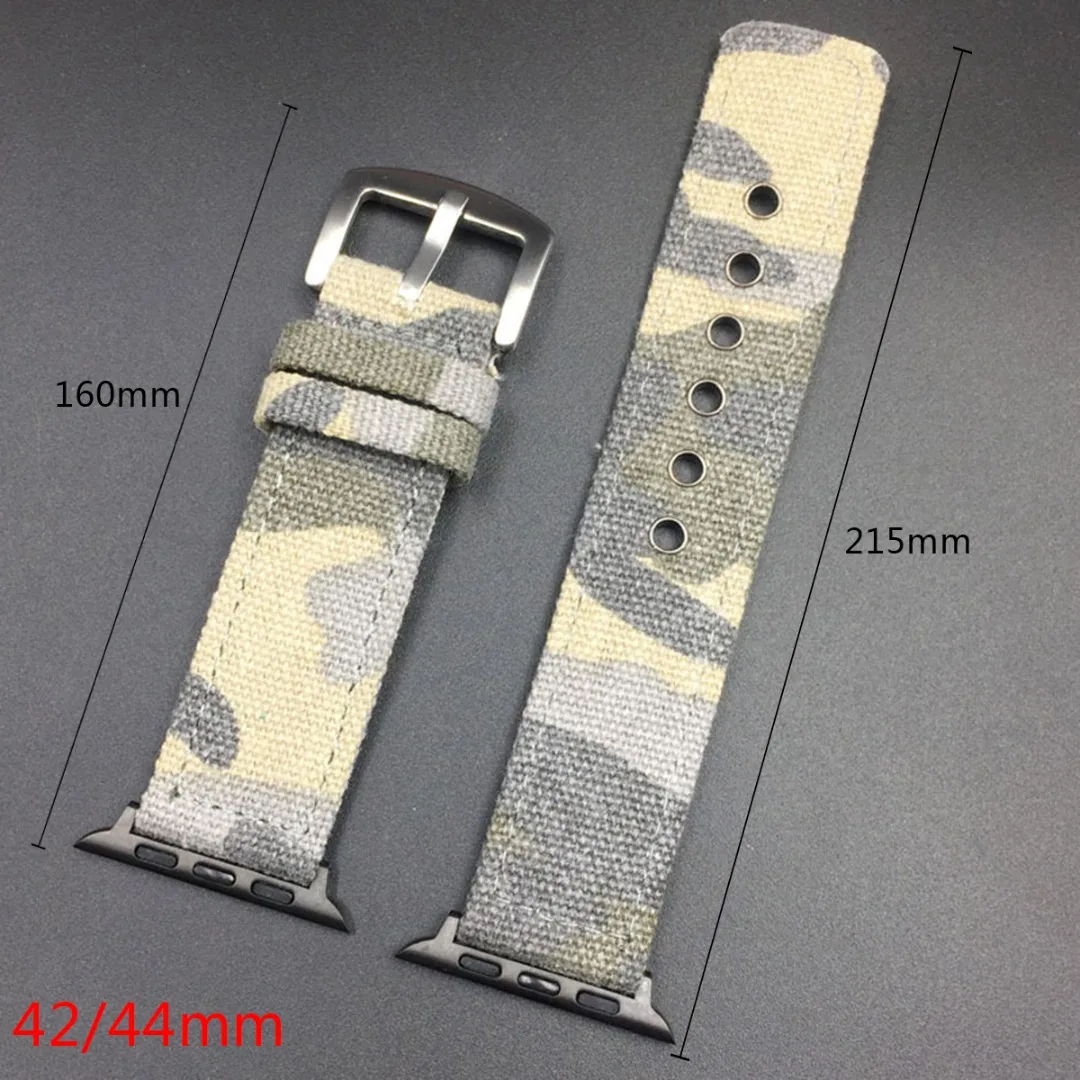 Ремешок Камуфляжный для Apple Watch Band 38/40 мм 42/44 тканый нейлоновый спортивный