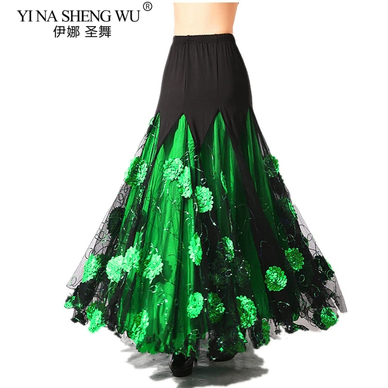 Роскошный костюм для танца живота длинная юбка взрослых бальных танцев