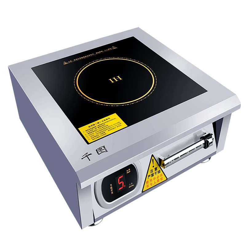 

Commercial induction cooker 5000w flat high-power magnetic control stir fry soup pot kitchen restaurant desktop induction cooker