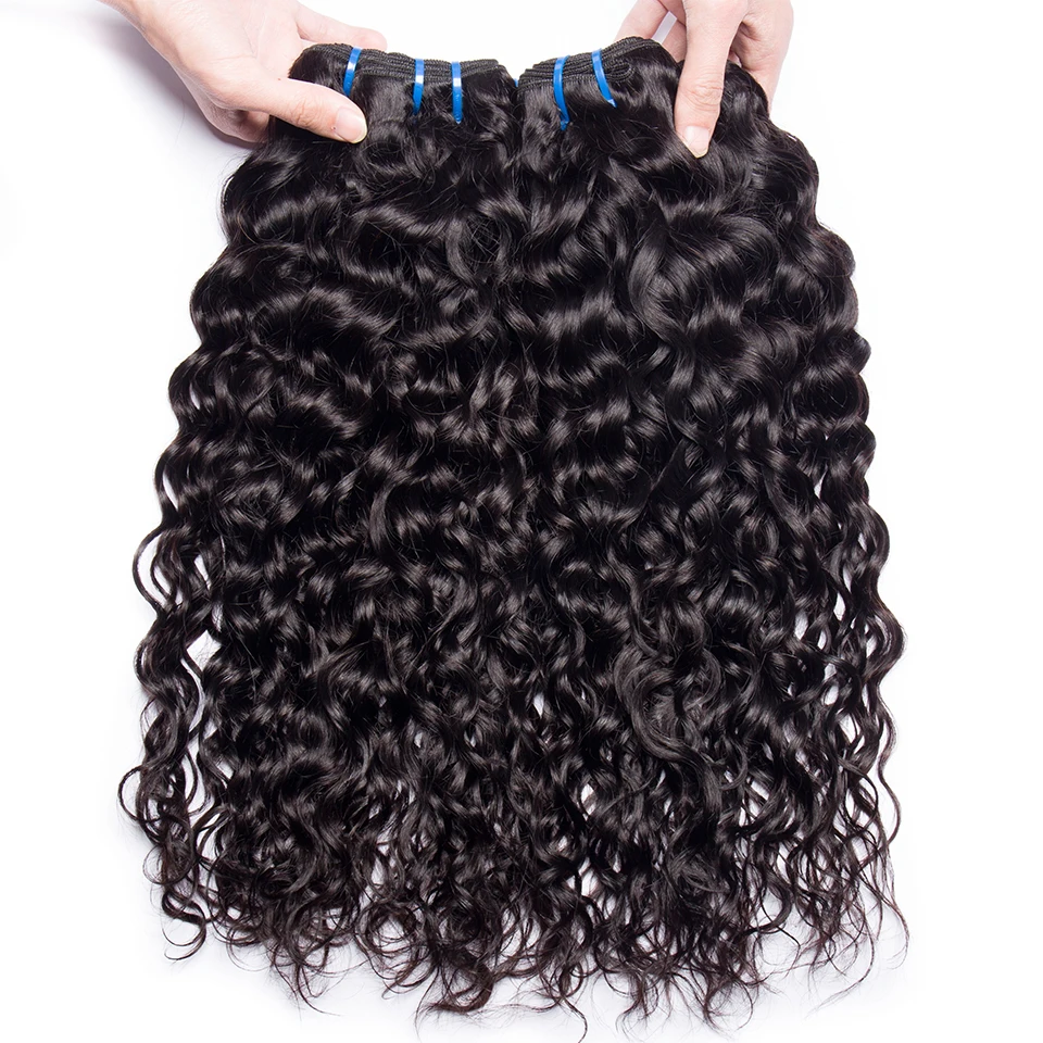 30 дюймовые волнистые пучки 40 дюймопряди человеческих волос бразильские пупряди