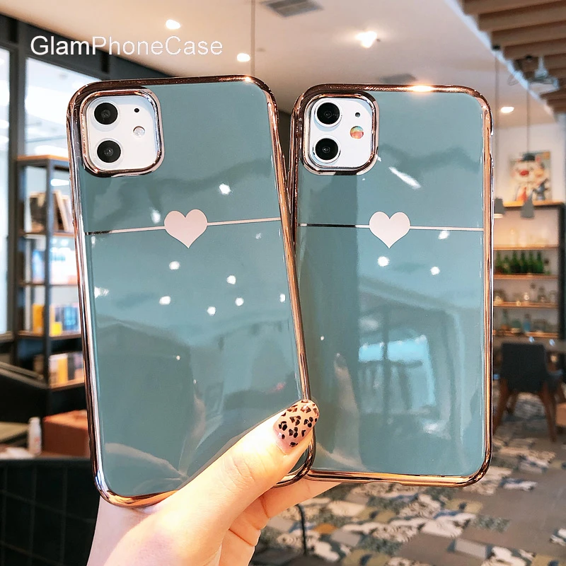 GlamPhone Чехол Покрытие чехол для телефона с рисунком на тему любви iPhone11Pro/Max X XS Max XR