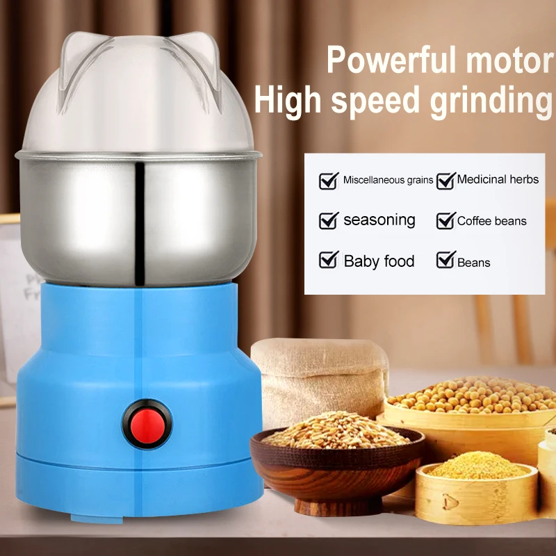 

Electric Grinder Machine Coffee Milling Kitchen Cereals Nuts Beans Spices Grain Grinding Blender Automatic Coffe Grinder Machine