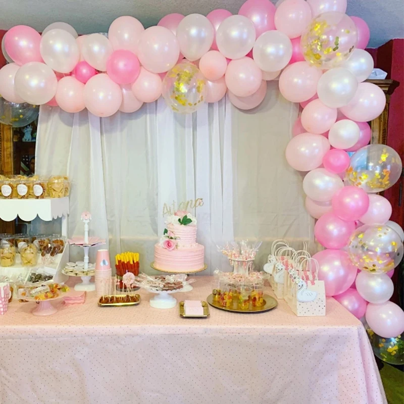 WEIGAO розовые белые воздушные шары-гирлянды Арка с воздушными шарами украшения