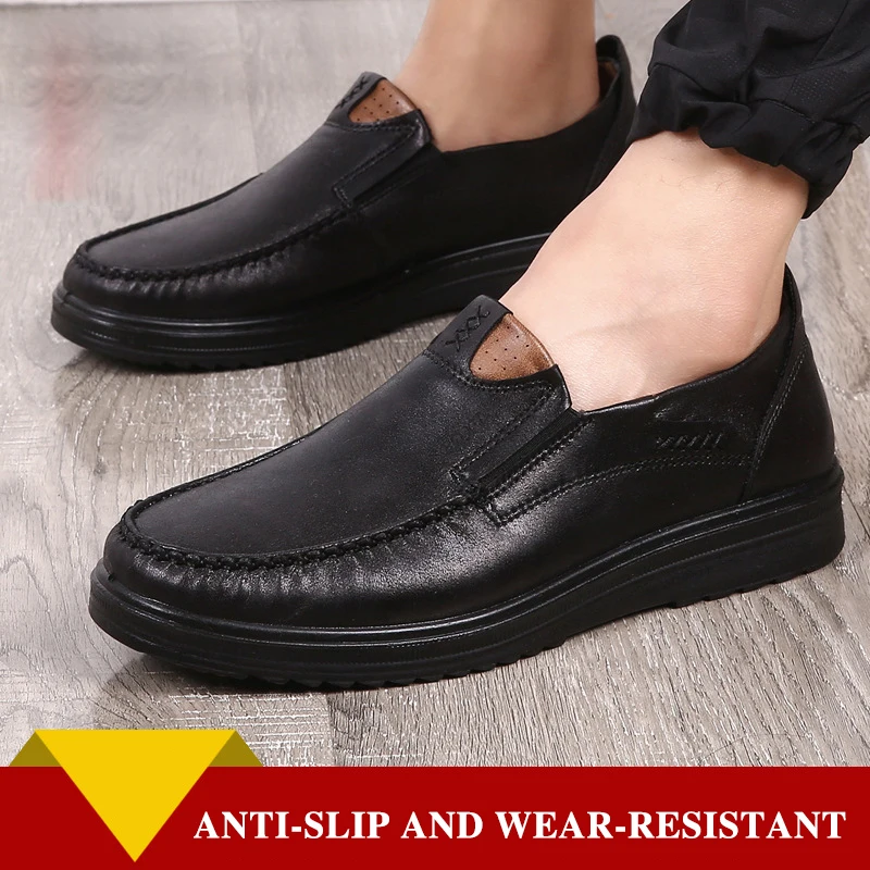 

New Men Leather Shoes Fashion Leather Shoes For Men Spring Men's Flat Shoes Loafer Driving Sneakers Shoes zapato verano hombre