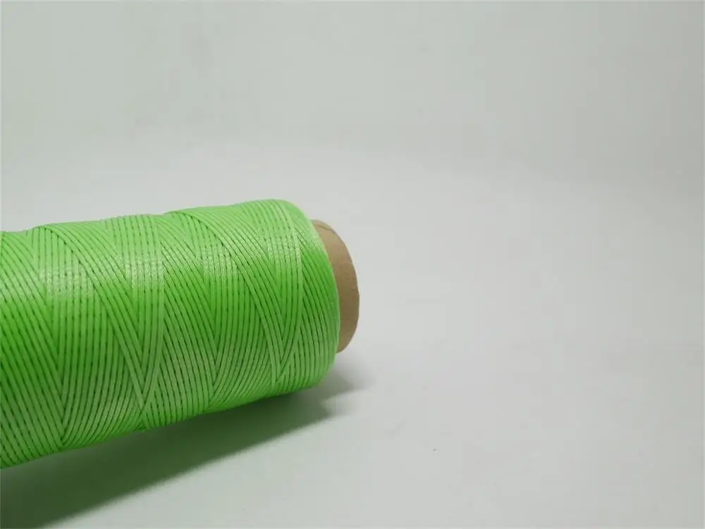 Fluo Lime 8006 1,2 мм Вощеная Полиэфирная нить воск покрытие шнур Швейное Ремесло кожа ручная строчка 250D 150 м - Цвет: Fluo Lime 8006