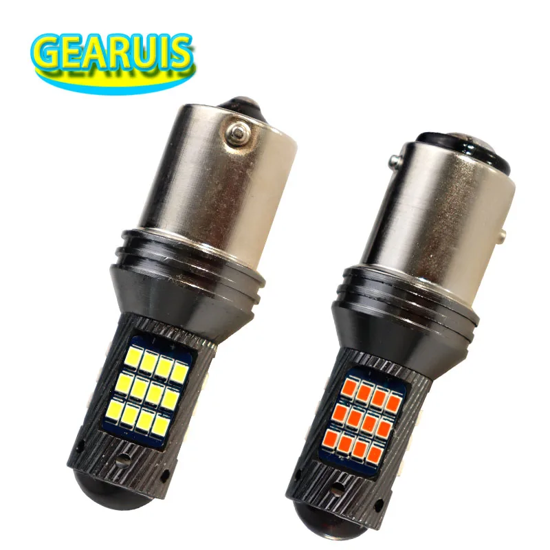 Автомобильный 1156 2 шт. 1000 люмен ba15s bau15s 1157 BAY 15D 3157 3156 7440 7443 42 smd 2016 светодиодный