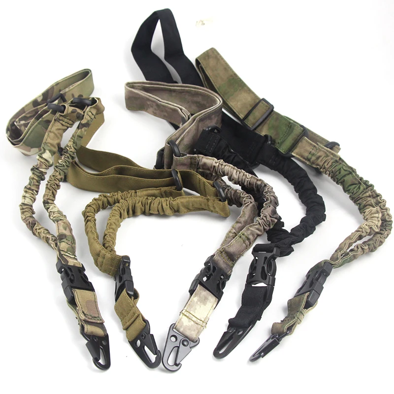 

Hunting Tactical 1 Point Gun Sling Shoulder With Qd Metal BuckleStrap Outdoor Rifle Sling Carbine Gun Accessories