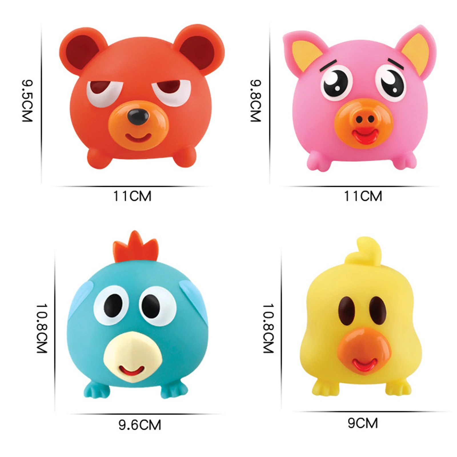 Выжимает язык игрушка создание звука мультфильм животные милые куклы снятие