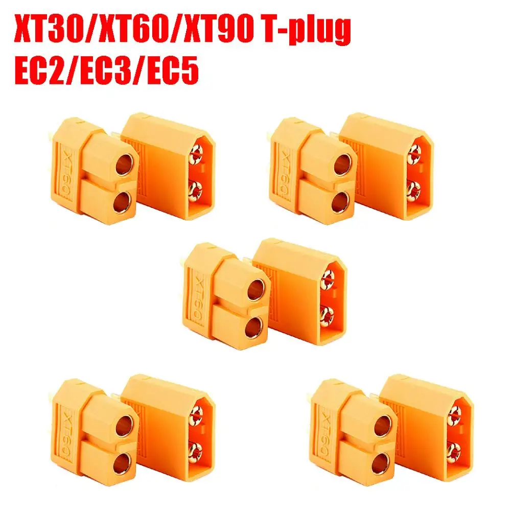 10 шт xt60 xt30 t штекер ec2 ec3 5 папа 5 гнездов