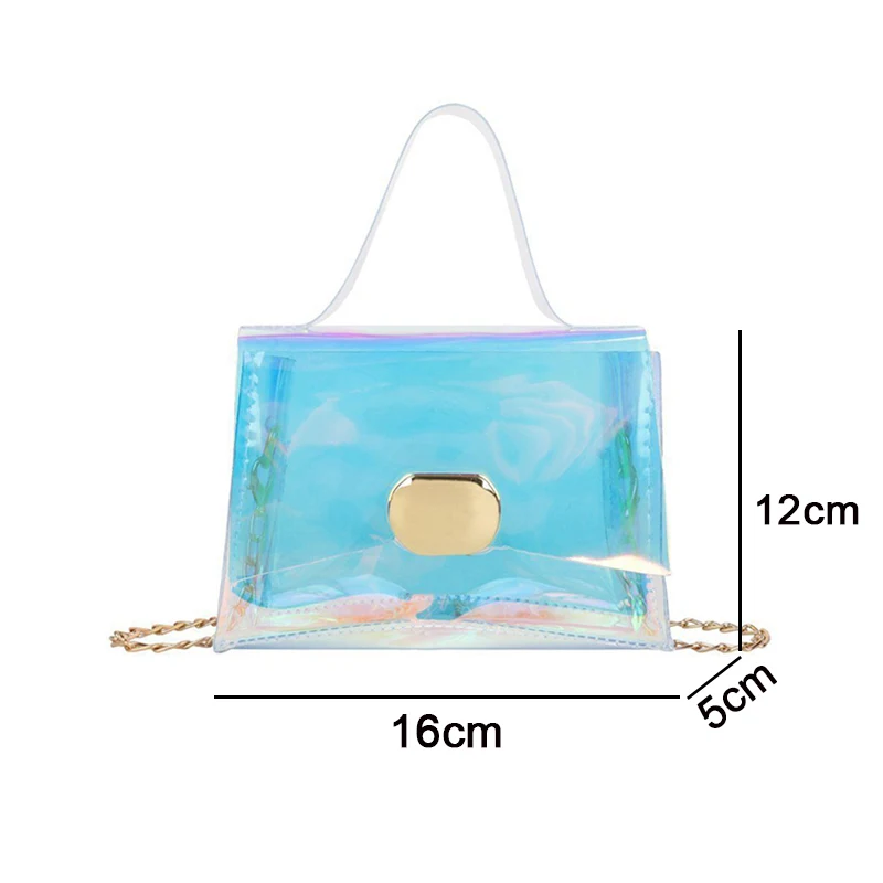 

Women Bag Crossbody Bags for Women Shoulder Bag Woman Handbag Travel Designer Purse Chain Fashion New Optical Maser Transparent