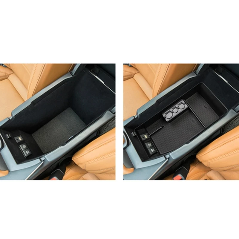 

Car Center Console Armrest Storage Box Tray Organizer Anti-Slip Mats for Toyota Avalon 2019
