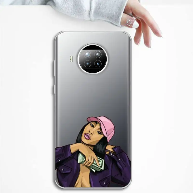

black girl Phone Case Transparent for Xiaomi mi Redmi note 10 t 8 9 pro lite 11 Samsung S 8 9 10 20 plus ultra