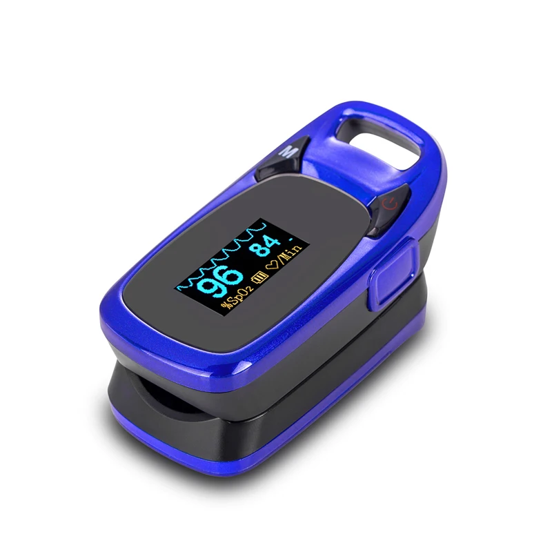 blue color Цифровой Пальчиковый Пульсоксиметр портативный De Dedo Pulso Oximetro Saturometro SPO2 PR Pulsi oximetro FDA CE утвержден - Цвет: blue color