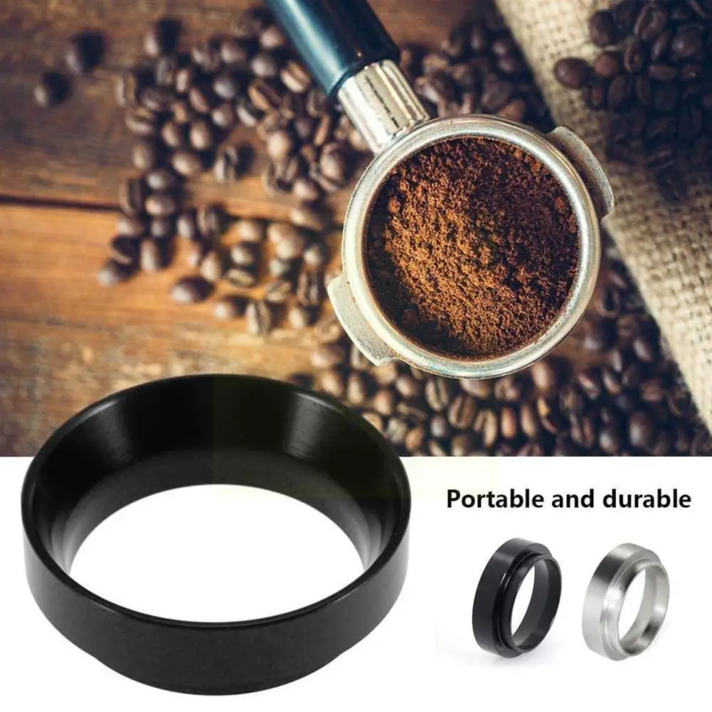 

Стальное кольцо для кофейного порошка 51/53/58 мм, интеллектуальный Дозирующий фильтр, кольцо для пивоварения порошка, чаша для горячего кофе, ...