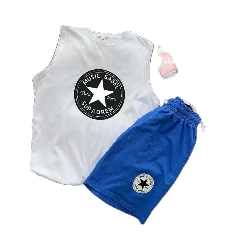 

2021 summer new men's leisure sports suit vest shorts fashion men trend women