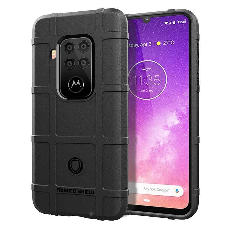 Бронированные противоударные чехлы для Motorola One Zoom Чехол Мягкий противоударный