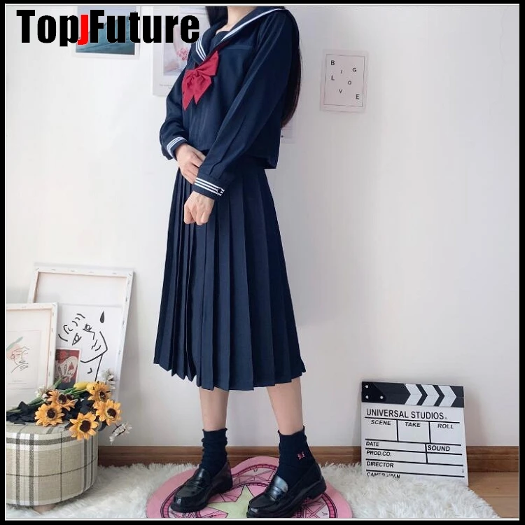 Костюм Моряка черного и темно-синего цвета новинка униформа для школьниц костюм