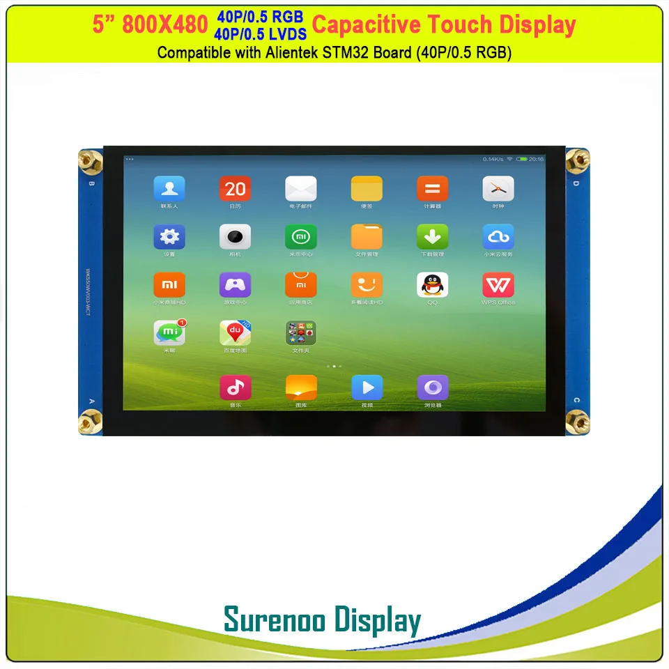 Сенсорный ЖК модуль 5 &quot/5 0&quot экран 800*480 40 p_rgb и p_lvds TFT совместимый с Alientek