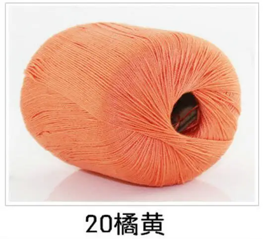 20 5 шт.* 50 г пряжа для вязания linha de croche шелковая нить для наращивания вязания игл вязание хлопок ручная работа белье t50 - Цвет: 20