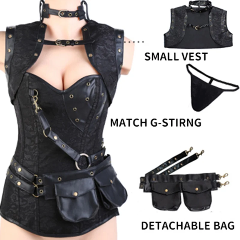 Женский корсет в стиле стимпанк готические костюмы бурлеска 13 спираль тонкий топ