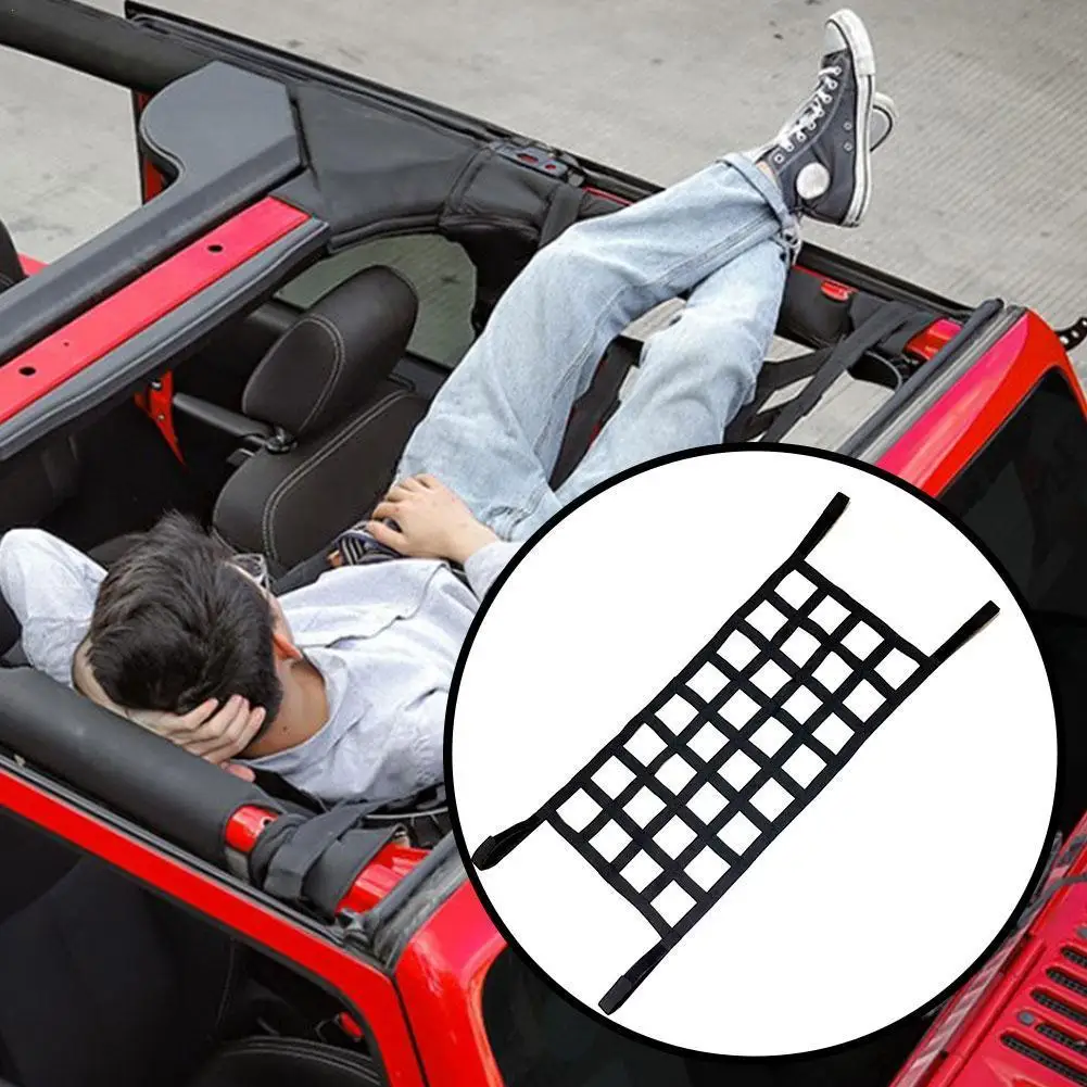 Черный тяжелых грузов сетчатая Крышка для Jeep Wrangler задний фонарь отдыха Топ