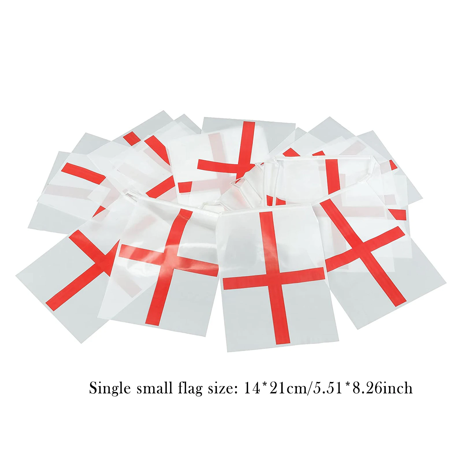 

Polyester Banner - 10m England Bunting Flag Cheer for England in The 2021 European Cup England Football Decorations