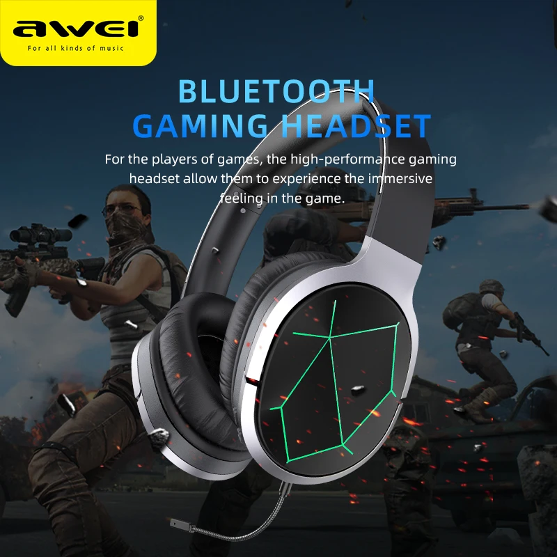 Беспроводная bluetooth гарнитура AWEI A799BL игровые наушники с чистым звуковым