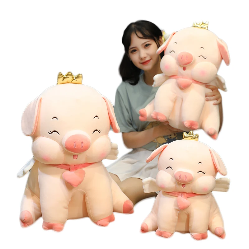 Мультяшные милые плюшевые игрушки в виде розовой свиньи 1 шт. 35/45/55 см набивные