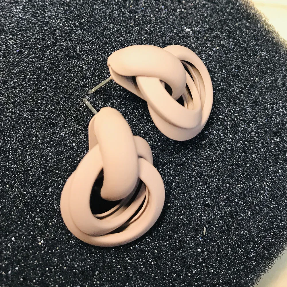 

Korean Earrings for Women Frosted Stud Earings Fashion Jewelry Office Statement Earring 2020 Jewellery Aretes de Mujer Ear Rings