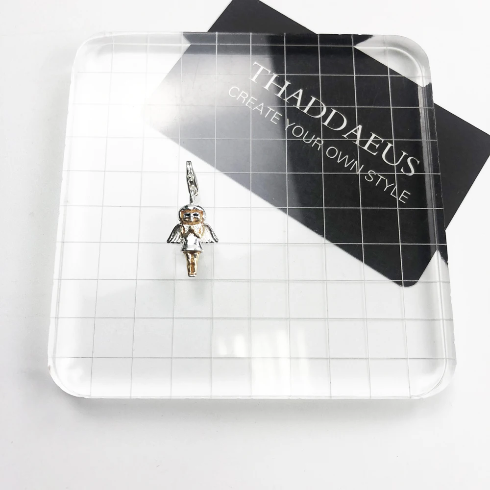 Angel Guardian Angel, маленькие подвески, 925 пробы, серебристые, модные, сделай сам, ювелирные изделия для Томаса, браслеты, цепочка со змеей