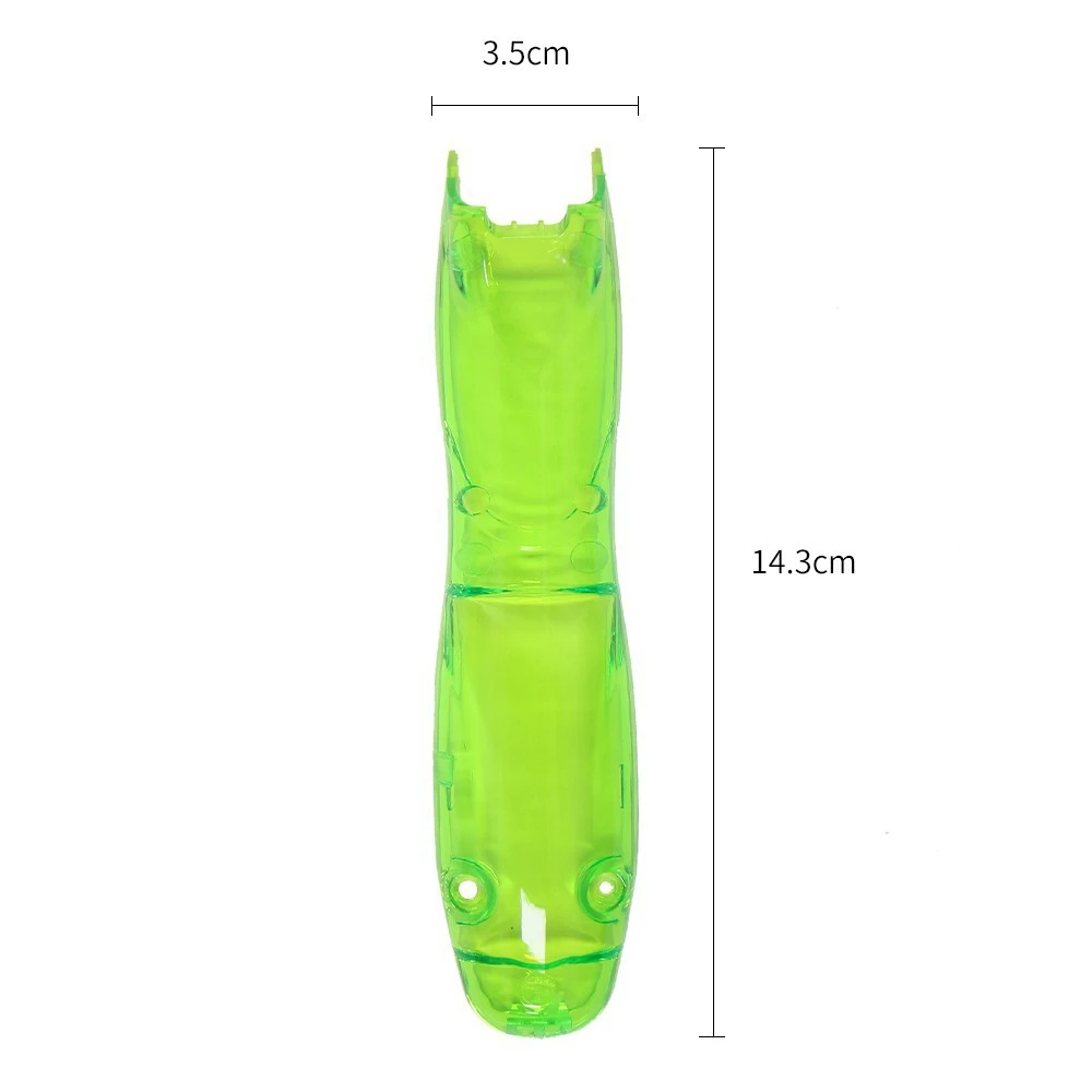 

Transparent Green Electric Clippers Modified Shell Upper and Lower Cover Hairdressing Tools Haircut Accessories
